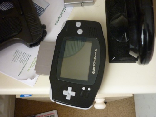Game Boy Advance in the bedroom 